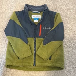 Columbia fleece jacket with waterproof panels